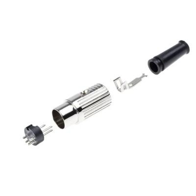 RS PRO 5 Pole Straight Standard DIN Plug, 4A, 100V AC, Push Lock Cable Male 491-144