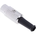 RS PRO 6 Pole Straight Standard DIN Plug 1A 100V AC Push Lock Cable Male 491-162