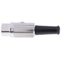 RS PRO 6 Pole Straight Standard DIN Plug 1A 100V AC Push Lock Cable Male 491-162