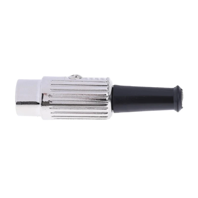 RS PRO 6 Pole Straight Standard DIN Plug 1A 100V AC Push Lock Cable Male 491-162