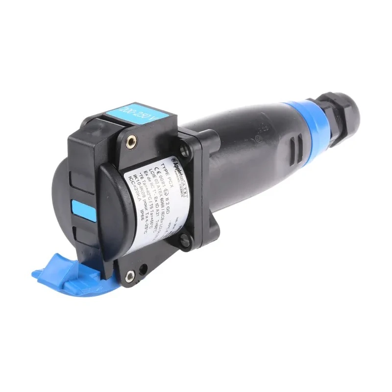 Emerson Appleton Cable Mount Industrial Power Connector 16A 2P+PE Polyamide IP66 Blue 