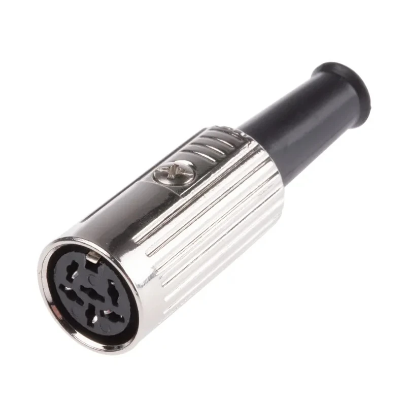 RS PRO 6 Pole Straight Standard DIN Socket, Female Connector, 4A Current, 100V AC, Push Lock Mounting 491-223