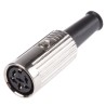 RS PRO 6 Pole Straight Standard DIN Socket, Female Connector, 4A Current, 100V AC, Push Lock Mounting 491-223