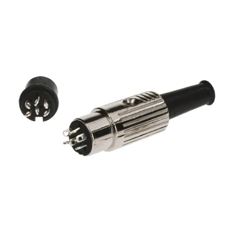 RS PRO 6 Pole Straight Standard DIN Socket, Female Connector, 4A Current, 100V AC, Push Lock Mounting 491-223