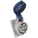 MENNEKES Panel Mount Industrial Power Connector Blue, Rated At 16A 230V IP44 3 Poles IP44 