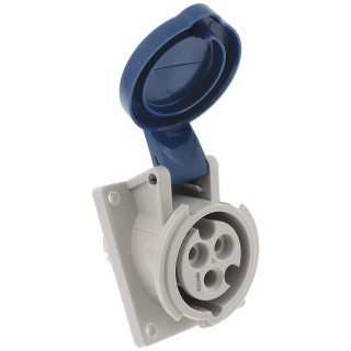 MENNEKES Panel Mount Industrial Power Connector Blue, Rated At 16A 230V IP44 3 Poles IP44 