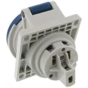 MENNEKES Panel Mount Industrial Power Connector Blue, Rated At 16A 230V IP44 3 Poles IP44 
