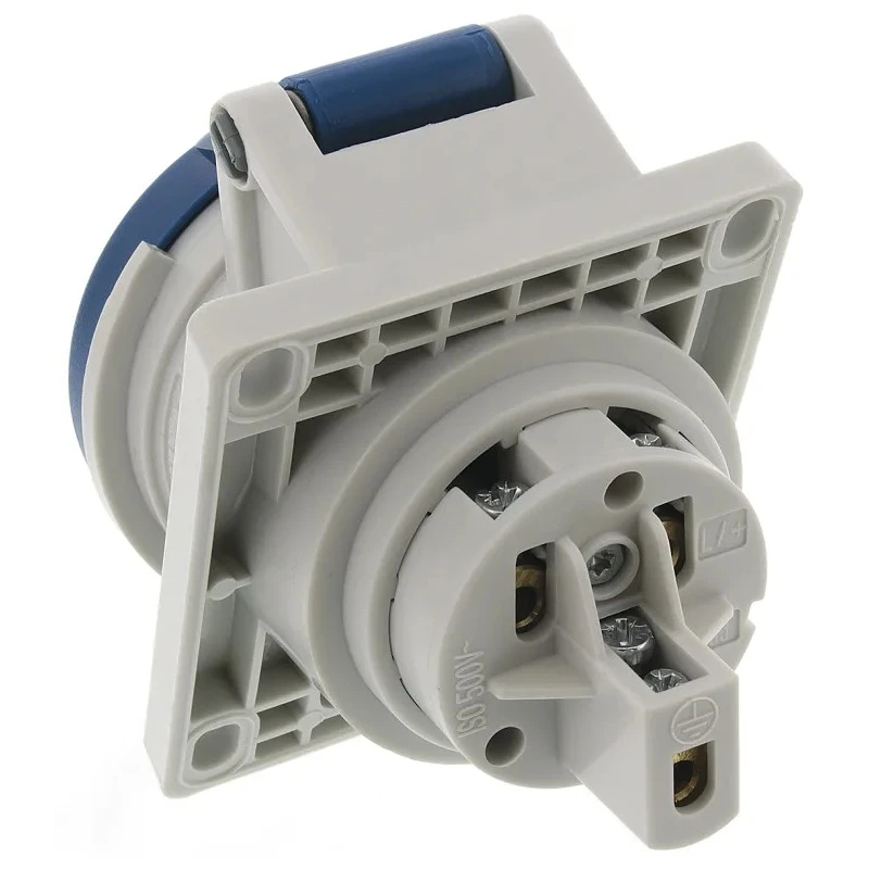 MENNEKES Panel Mount Industrial Power Connector Blue, Rated At 16A 230V IP44 3 Poles IP44 