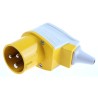 MENNEKES Yellow Industrial Power Connector Cable Mount 3P 16A 110V IP44 Straight Orientation IP44