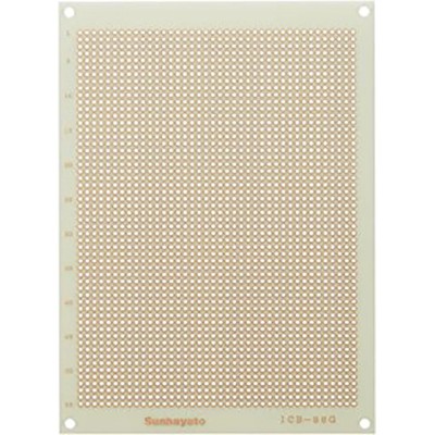 Sunhayato Medium-Sized Universal Matrix Board FR4 Epoxy Glass Fabric Laminate 160mm x 115mm Board ICB-96G