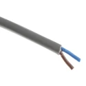RS PRO 2 Core Power Cable Grey 0.75mm² 70 °C 100 m Polyvinyl Chloride 491-790