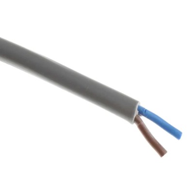 RS PRO 2 Core Power Cable Grey 0.75mm² 70 °C 100 m Polyvinyl Chloride 491-790