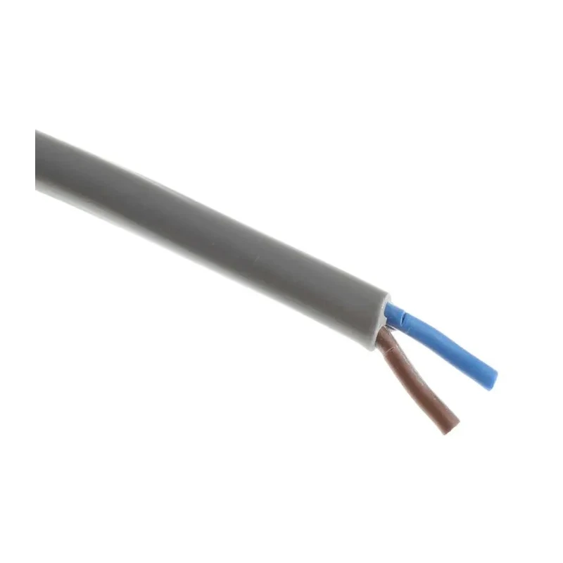 RS PRO 2 Core Power Cable Grey 0.75mm² 70 °C 100 m Polyvinyl Chloride 491-790
