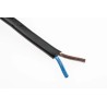 RS PRO 2 Core Power Cable, Black 0.5mm² 70 °C, 100 m Polyvinyl Chloride 491-829