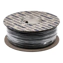 RS PRO 2 Core Power Cable, Black 0.5mm² 70 °C, 100 m Polyvinyl Chloride 491-829