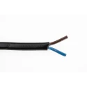 RS PRO 2 Core Power Cable, Black 0.5mm² 70 °C, 100 m Polyvinyl Chloride 491-829