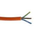 RS PRO 3 Core Power Cable Orange 0.75mm² 70 °C, 100 m PVC Jacket 500V 491-831