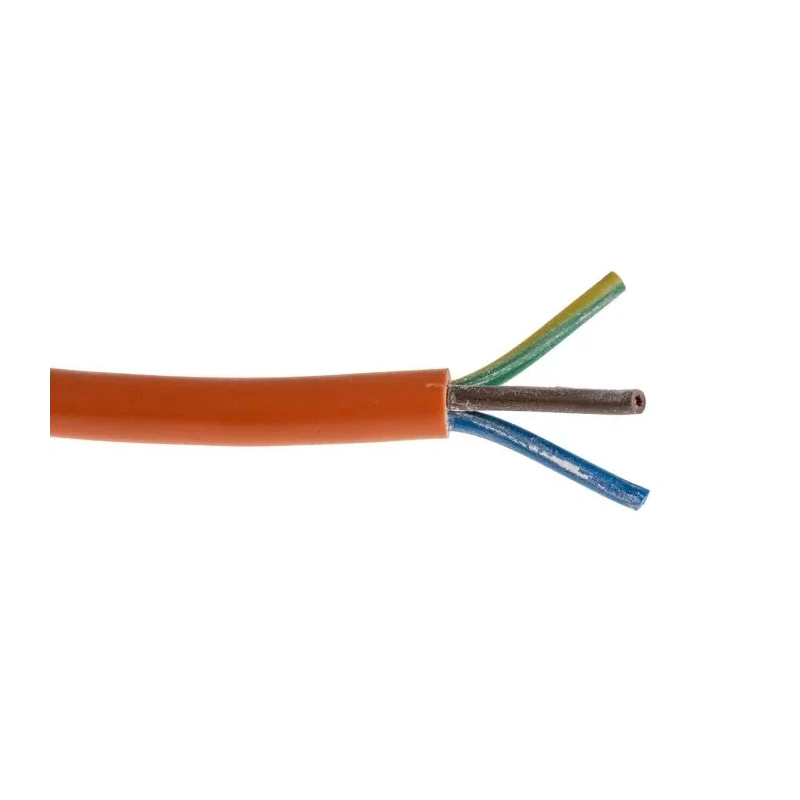 RS PRO 3 Core Power Cable Orange 0.75mm² 70 °C, 100 m PVC Jacket 500V 491-831