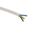 RS PRO 3 Core Power Cable White 0.75mm² 70°C 50 m Polyvinyl Chloride 491-885