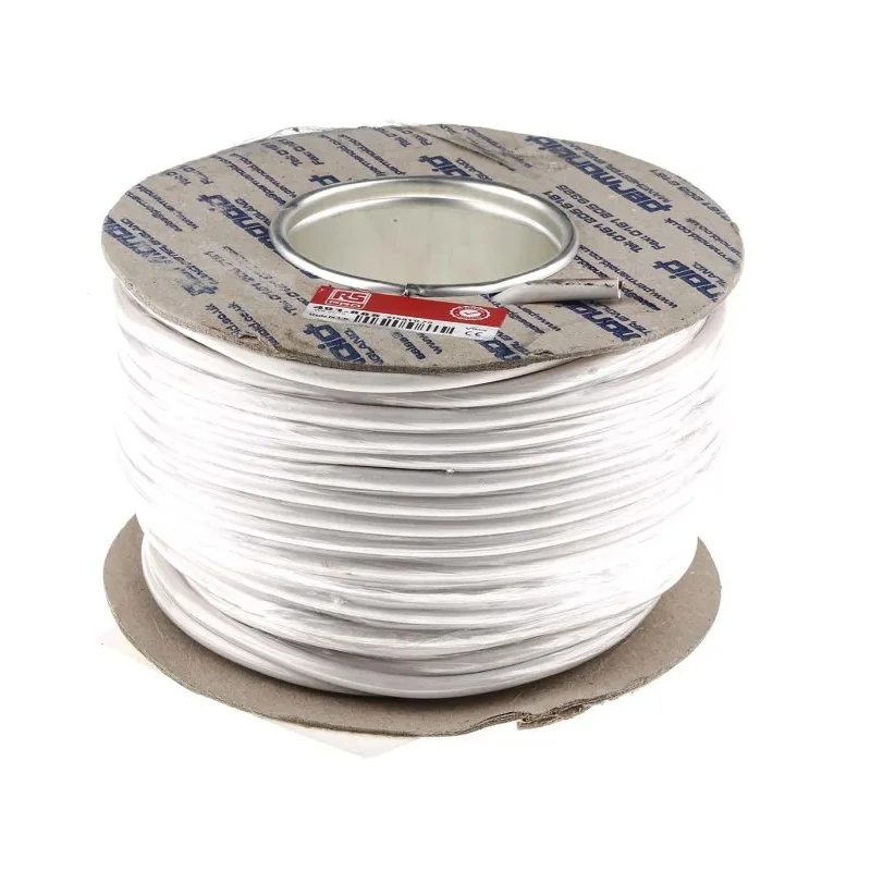RS PRO 3 Core Power Cable White 0.75mm² 70°C 50 m Polyvinyl Chloride 491-885