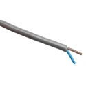 RS PRO 2 Core Power Cable Grey 0.5mm² 300V 70°C PVC Insulated Flexible 100 m 491-863