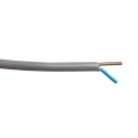 RS PRO 2 Core Power Cable Grey 0.5mm² 300V 70°C PVC Insulated Flexible 100 m 491-863