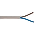 RS PRO 2 Core Power Cable White 0.75mm² 70 °C 100 m Polyvinyl Chloride 491-875