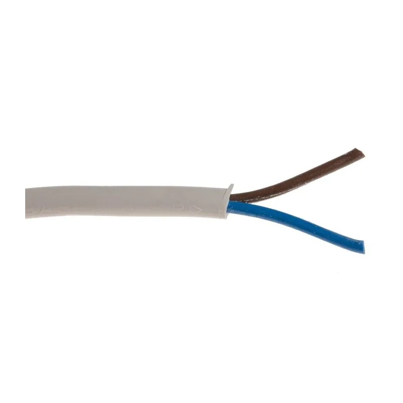 RS PRO 2 Core Power Cable White 0.75mm² 70 °C 100 m Polyvinyl Chloride 491-875