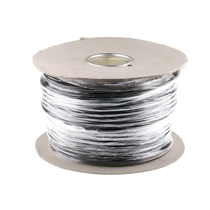 RS PRO 2 Core Power Cable Black 1.5mm² 500V 70°C PVC Insulated 100m H05VV-F 491-932