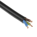 RS PRO 3 Core Power Cable Black 2.5mm² PVC Jacket 70°C 500V 100m 491-954