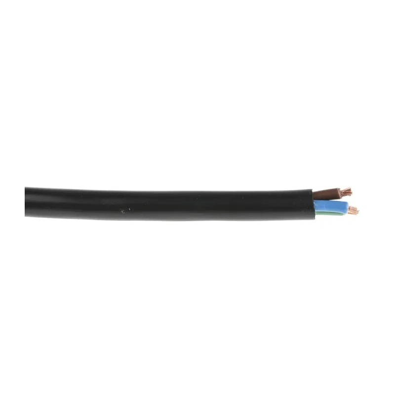 RS PRO 3 Core Power Cable Black 2.5mm² PVC Jacket 70°C 500V 100m 491-954