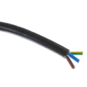 RS PRO 3 Core Power Cable Black 1.25mm² 500V 70°C PVC Jacket 100m 492-002