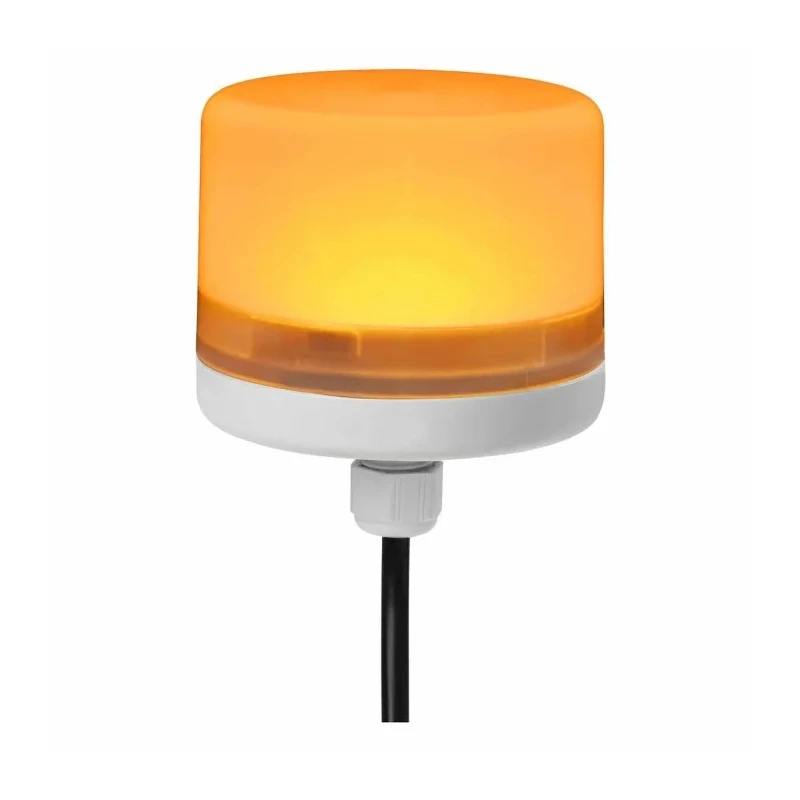 RS PRO Amber LED Beacon 24V DC Steady Light Polycarbonate Housing IP66 CE Certified 199-9732