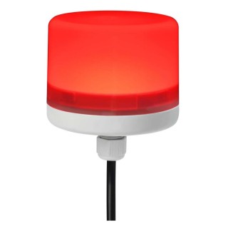 RS PRO Red LED Beacon 24V DC Steady Light M12 Connector IP66 Rated 75mm Height 199-9733