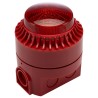 RS PRO Red Beacon-Sounder Combination, IP44 24V DC 114 dB Sound Level 32 Tones Polycarbonate Housing IP44 IP44