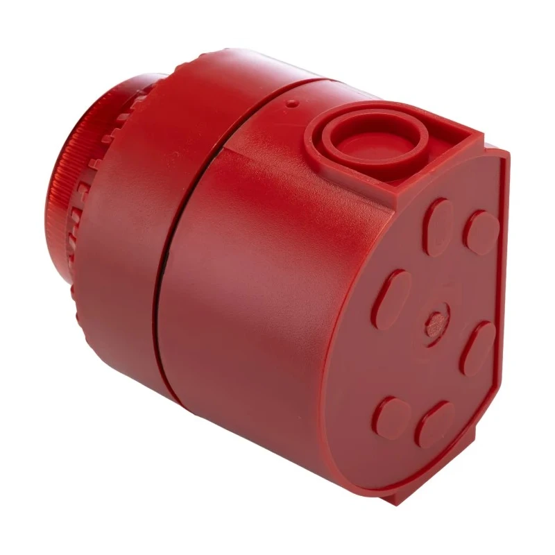 RS PRO Red Beacon-Sounder Combination, IP44 24V DC 114 dB Sound Level 32 Tones Polycarbonate Housing IP44 IP44