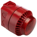 RS PRO Red Beacon-Sounder Combination, IP44 24V DC 114 dB Sound Level 32 Tones Polycarbonate Housing IP44 IP44