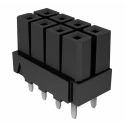 Samtec Top Entry Through Hole PCB Socket 4-Contact 2 Row 4.19 mm Pitch Solder IPBS-102-01-T-D-GP