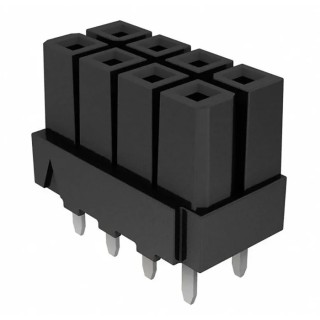 Samtec Top Entry Through Hole PCB Socket 4-Contact 2 Row 4.19 mm Pitch Solder IPBS-102-01-T-D-GP