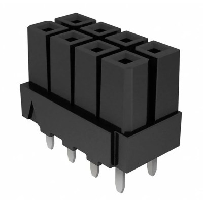 Samtec Top Entry Through Hole PCB Socket 4-Contact 2 Row 4.19 mm Pitch Solder IPBS-102-01-T-D-GP