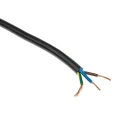 RS PRO 3 Core Flexible Power Cable, Black, 1mm², 70°C Maximum Operating Temperature, 100m H05VV-F 491-881