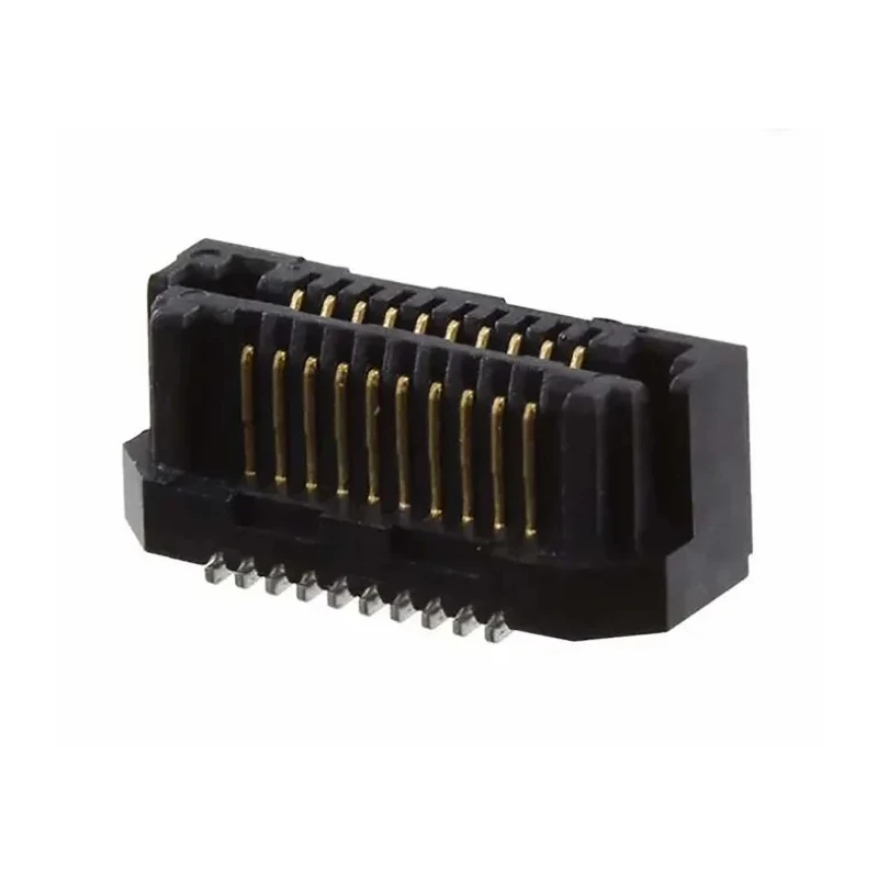 Samtec LSS Series Straight Surface PCB Header 20 Contacts 0.635 mm Pitch 2 Row Shrouded LSS-110-02-F-DV-A-K-TR