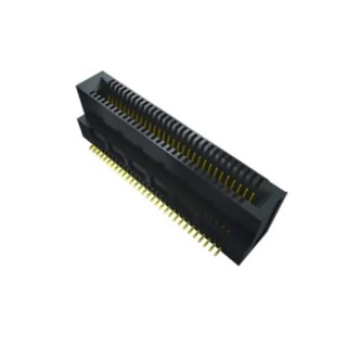 Samtec MEC8-RA1 Series Right Angle Edge Connector Female, Surface Mount, 25 Contacts, 1 Row, Gold Plated MEC8-RA1