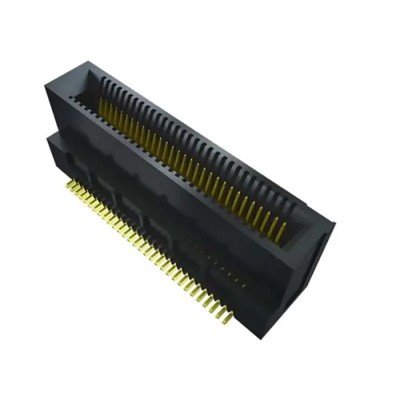 Samtec MEC6 Series Right Angle Edge Connector Female, Surface Mount, 10 Contacts, 0.635 mm Pitch, 1 Row, Solder Termination 