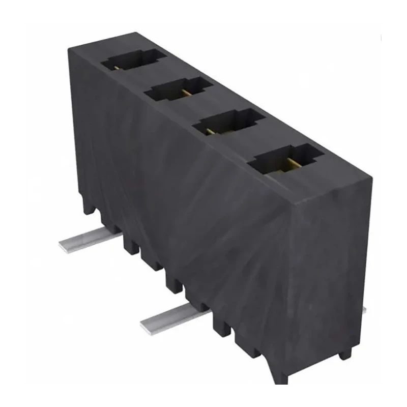 Samtec MMS Series Straight Through Hole PCB Socket, 4-Contact, 1 Row, 2 mm Pitch, Liquid Crystal Polymer MMS-104-02-F-SV