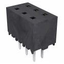 Samtec MMS Series Straight Through Hole PCB Socket, 10-Contact, 2 Row, 2 mm Pitch, Solder Termination MMS-105-02-L-DV-K-TR