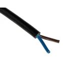 RS PRO 2 Core Black Polyvinyl Chloride Power Cable 1mm² 70°C 100 m 492-014