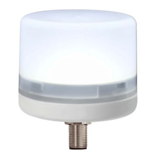 RS PRO White LED Beacon 24V DC Steady Light, M12 Connector, IP66, CE Certified 199-9730