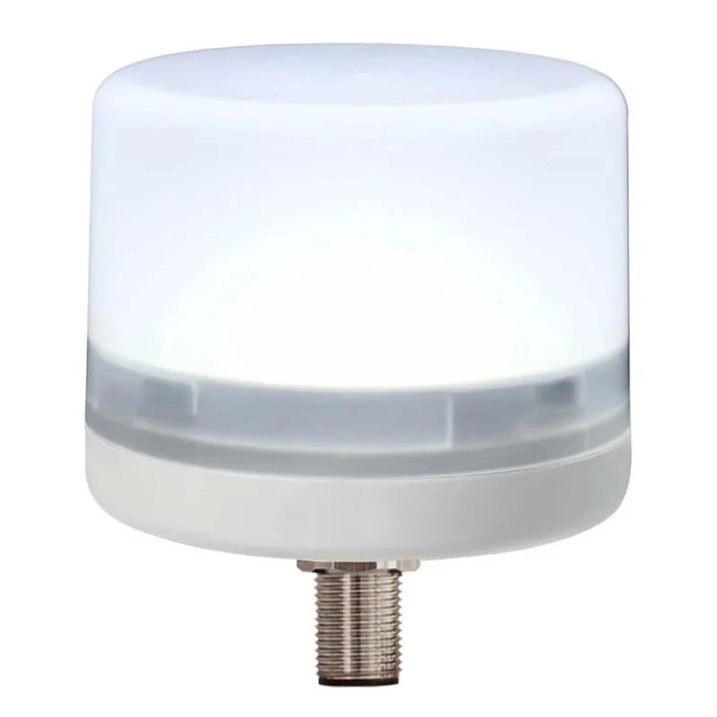 RS PRO White LED Beacon 24V DC Steady Light, M12 Connector, IP66, CE Certified 199-9730