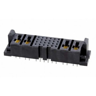 Samtec MPS-C Series Straight Through Hole PCB Socket 28-Contact 14 Row 2 mm Pitch Solder MPSC-02-24-02-7.70-01-T-V